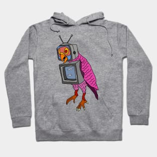 drawing weird parrot television nightmare Hoodie